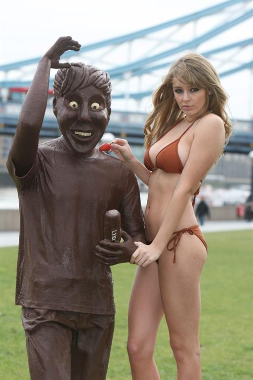 Keeley Hazell in a bikini