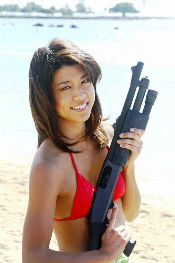 Grace Park in a bikini