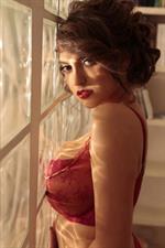 Francoise Boufhal in lingerie