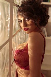 Francoise Boufhal in lingerie