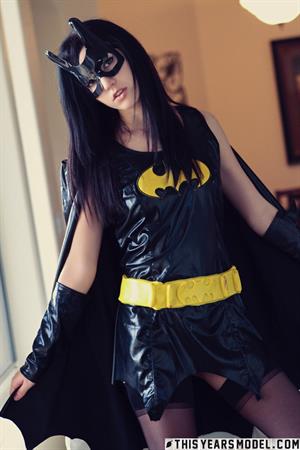Catie Minx Pictures Catie Minx in batgirl Halloween costume