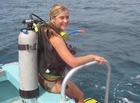 Caitlin Wachs in a bikini