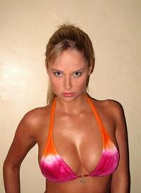 Genevieve Morton in a bikini