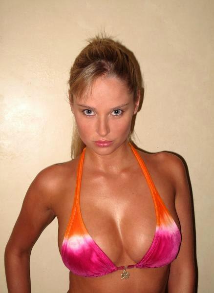 Genevieve Morton in a bikini