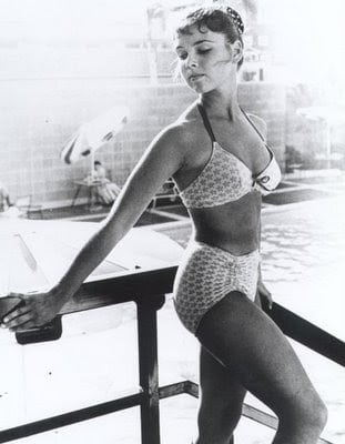 Yvonne Craig in a bikini