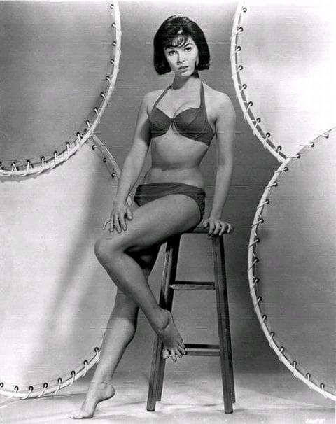Yvonne Craig in a bikini