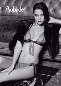 Kim Cloutier in lingerie