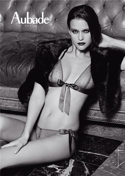 Kim Cloutier in lingerie