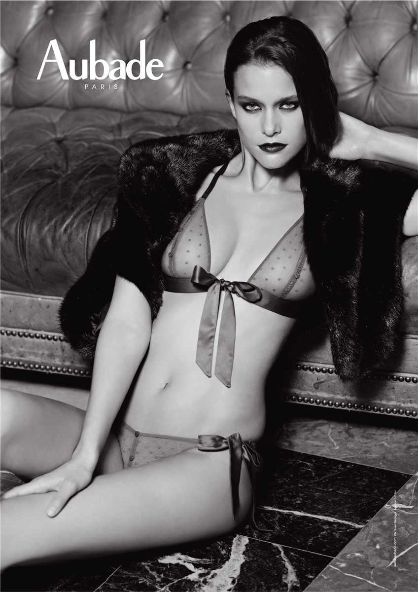 Kim Cloutier in lingerie