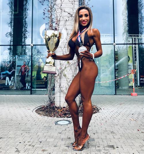 Anastasiia Dobrosol in a bikini