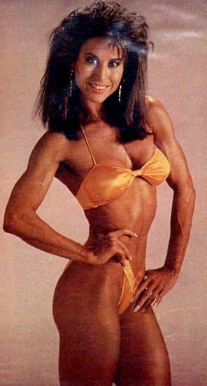 Rachel McLish in a bikini