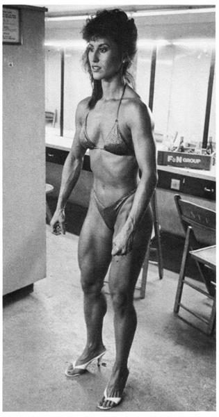 Rachel McLish in a bikini