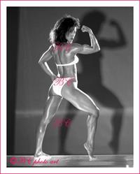 Rachel McLish in a bikini