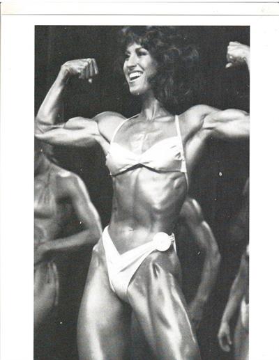 Rachel McLish in a bikini