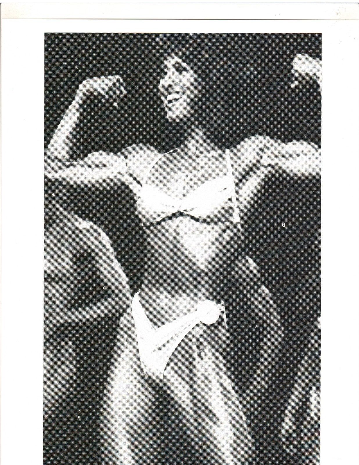 Rachel McLish in a bikini