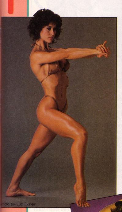 Rachel McLish in a bikini