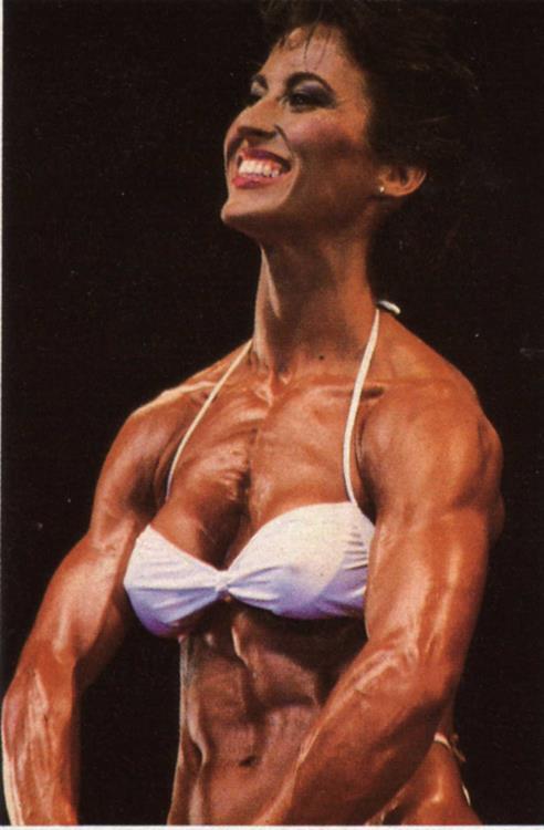 Rachel McLish in a bikini