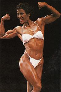 Rachel McLish in a bikini