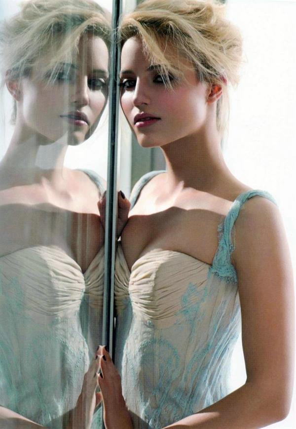 Dianna Agron in lingerie