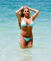 Bianca Gascoigne in a bikini while on vacation in Dubai on 10/30/2018