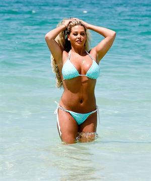 Bianca Gascoigne in a bikini while on vacation in Dubai on 10/30/2018