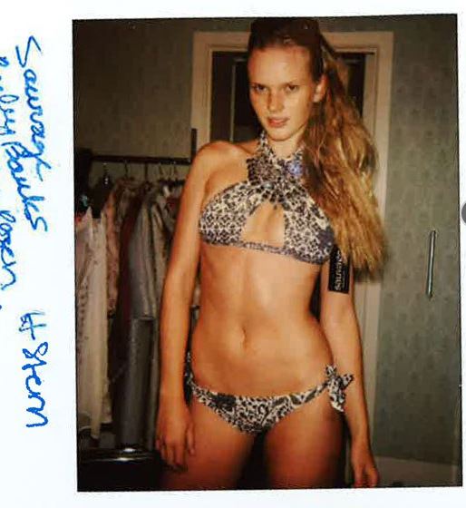 Anne Vyalitsyna in a bikini