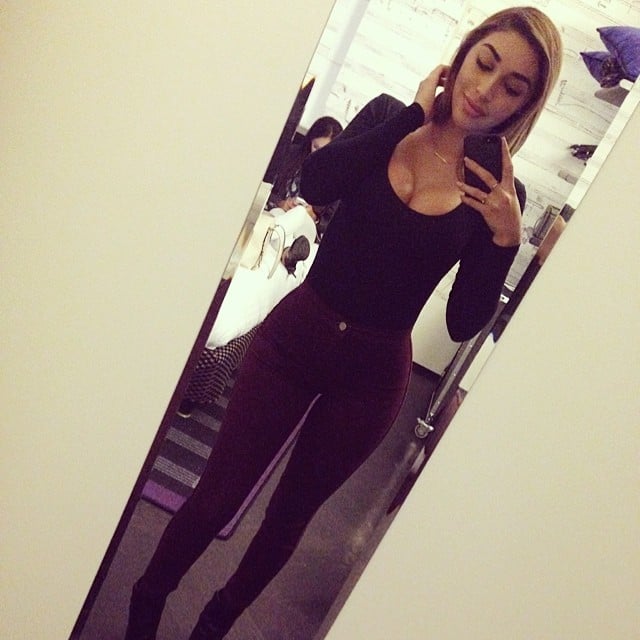 Chantel Jeffries taking a selfie