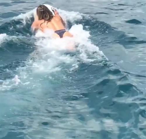 Elizabeth Hurley in a bikini