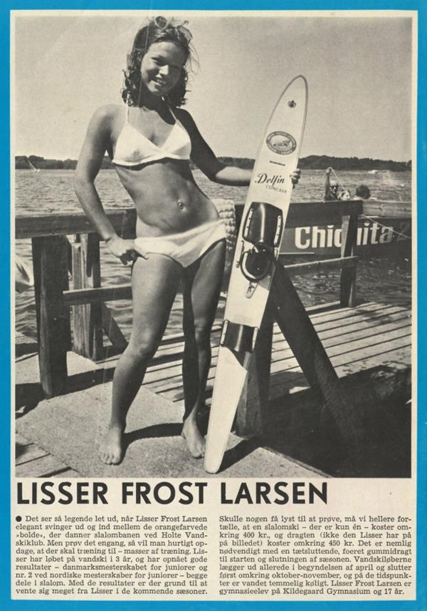 Lisser Frost-Larsen in a bikini