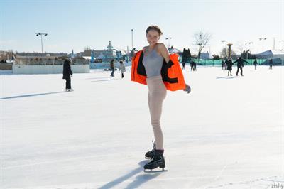 Faina Bona in a Jacket