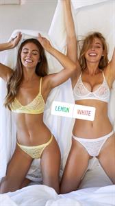 Elizabeth Turner in lingerie