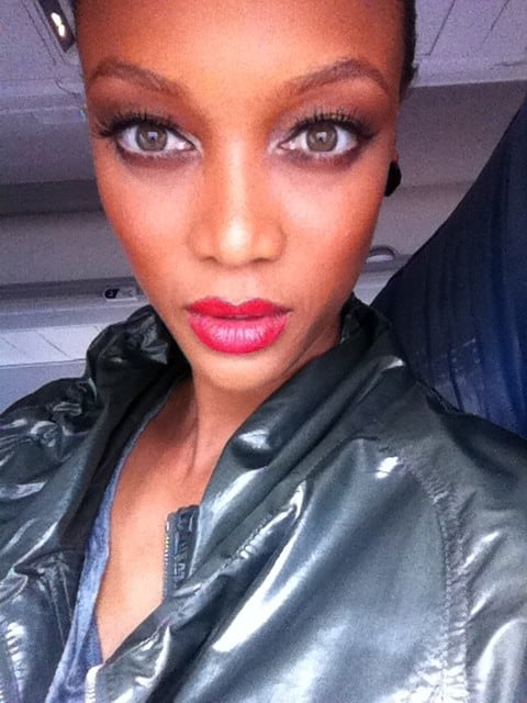 Tyra Banks taking a selfie