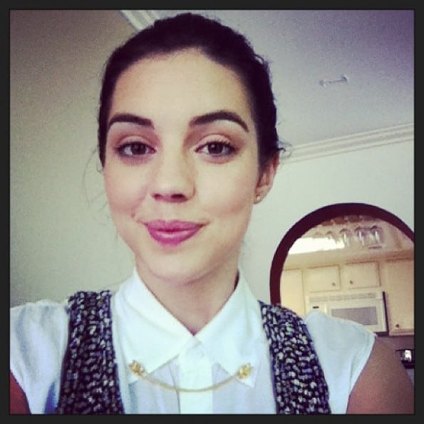 Adelaide Kane taking a selfie