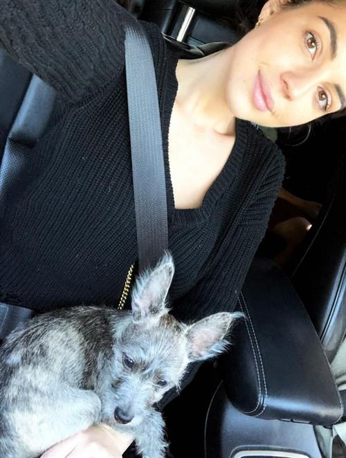 Adelaide Kane taking a selfie