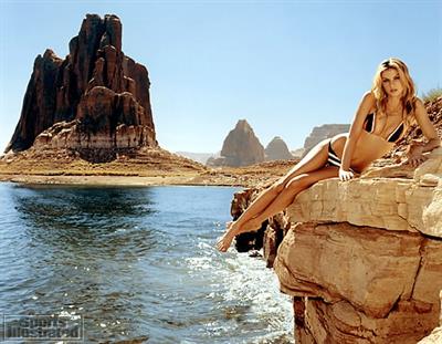 Angela Lindvall in a bikini