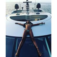 Naomi Campbell in a bikini