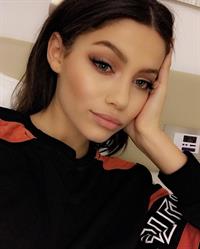 Audreyana Michelle taking a selfie