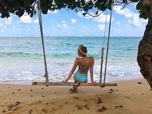 Allison Holton in a bikini