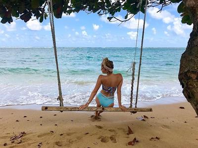 Allison Holton in a bikini