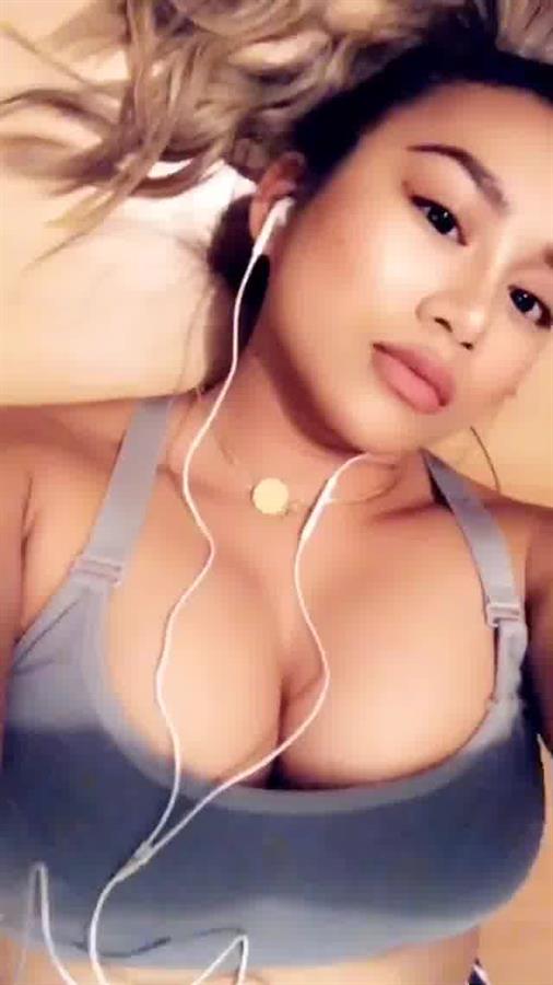 Anonymous in a bikini taking a selfie