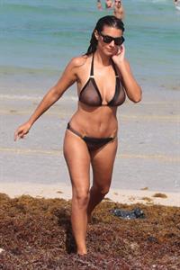 Ludivine Sagna in a bikini