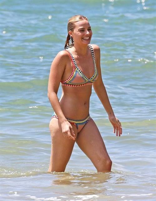 Margot Robbie in a bikini