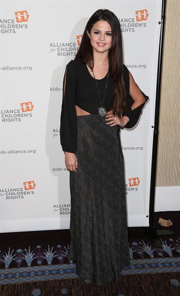 Selena Gomez Alliance for Children's Rights Dinner in Beverly Hills 3/7/13 