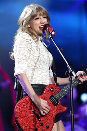 Taylor Swift In Concert at the Prudential Center in Newark, New Jersey on The RED Tour Mar. 27, 2013 