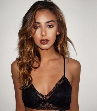 Nadia Mejia in lingerie