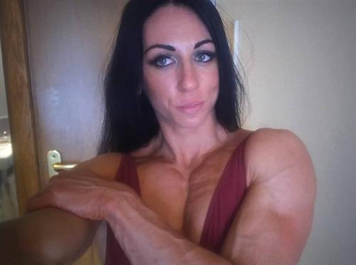 Viktoriia Pohribniak taking a selfie