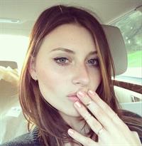 Aly Michalka taking a selfie