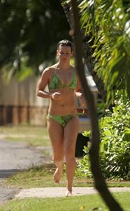 Evangeline Lilly in a bikini
