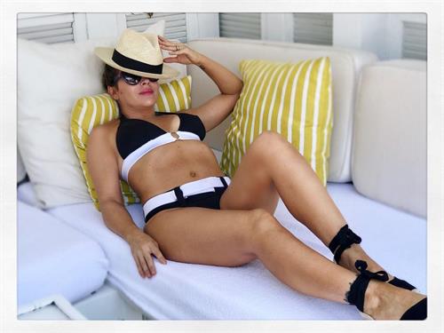 Alyssa Milano in a bikini
