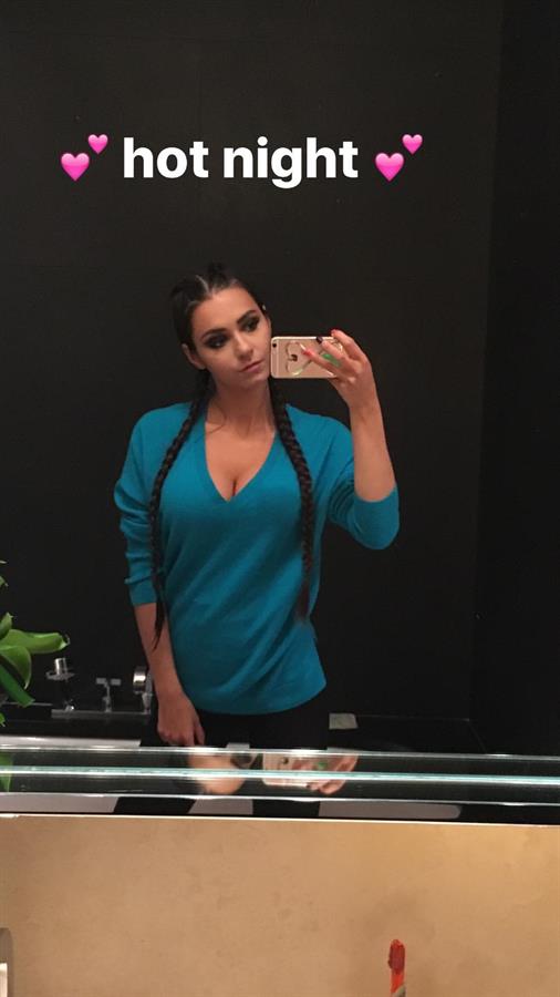 Helga Lovekaty taking a selfie